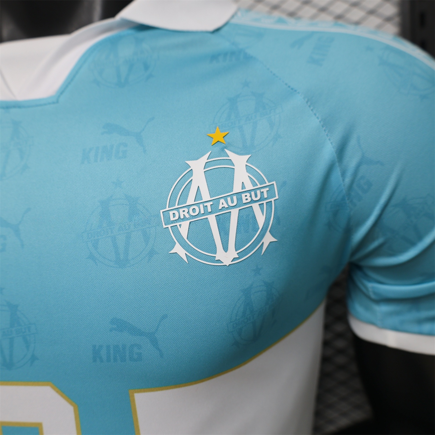 Marseille 25-26 Retro Style Blue Jersey -Player Version - UnitedFutballJersey