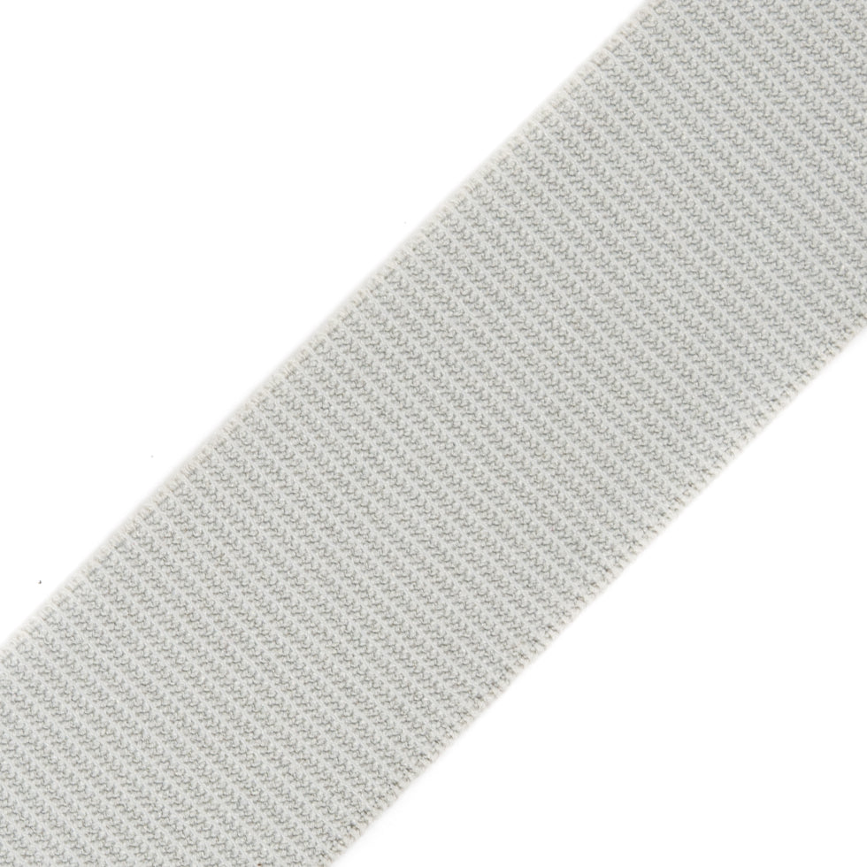 Gray Stretch Grosgrain Ribbon - 1