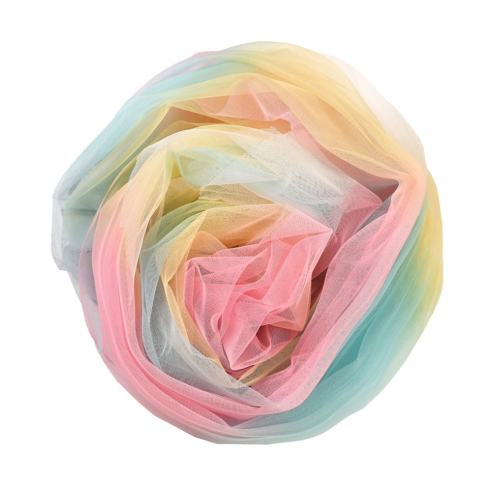 Ombre Shadow Tulle - Aqua, Pink and Yellow - Joann Fabrics