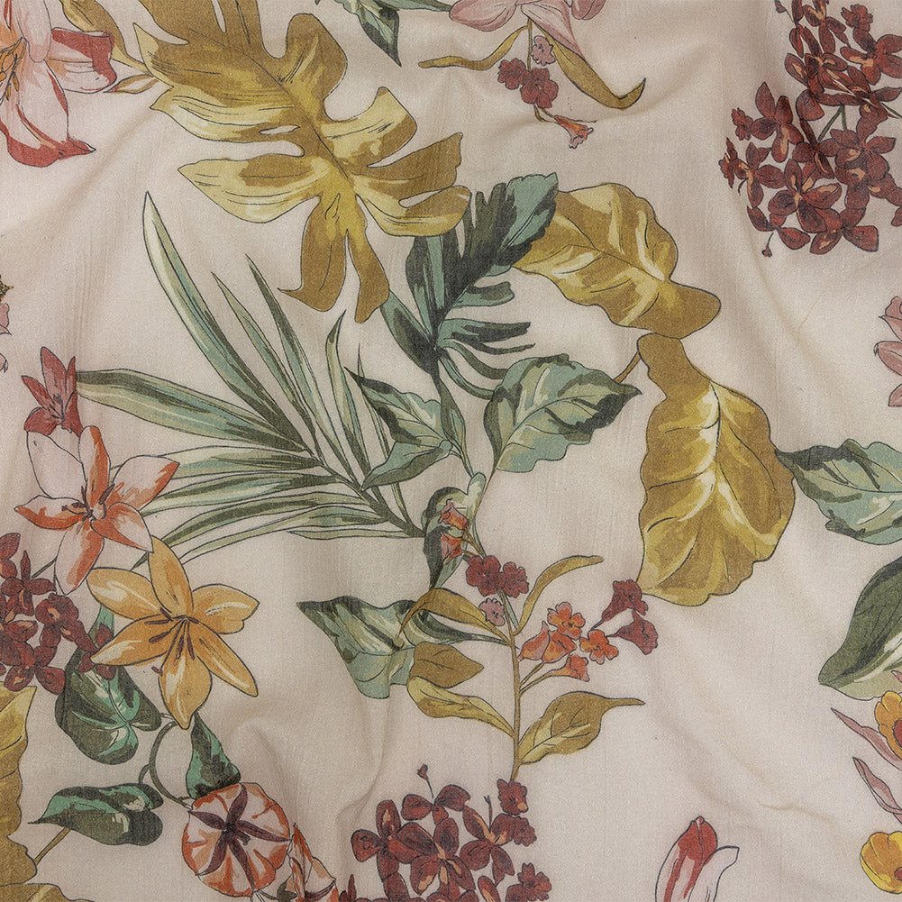 Mood Exclusive Beige Verdant Investigation Crinkled Cotton Voile - Joann Fabrics