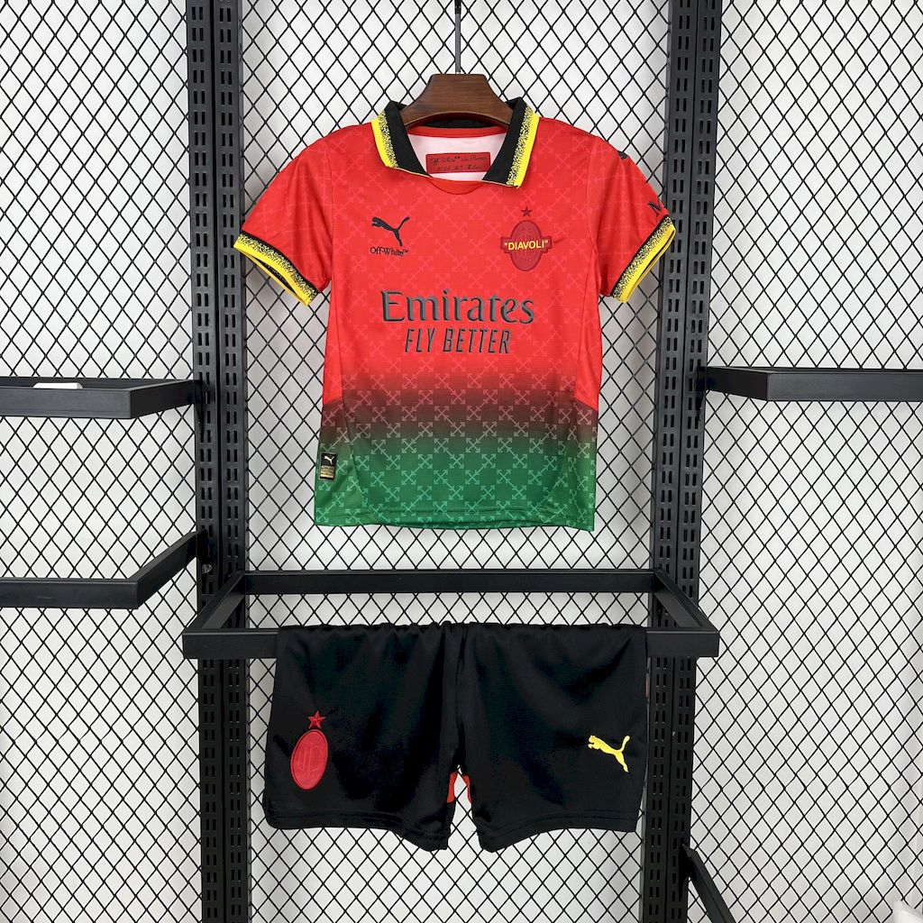 2025/2026 AC Milan Joint Edition Football Shirt 1:1 Thai Quality Kids Size