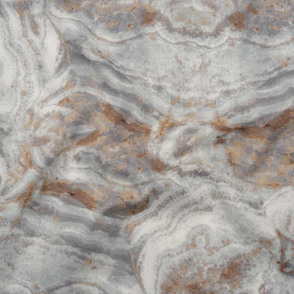 Stonehenge Quilting Cotton by Northcott - Warm Gray Marble 8 Swirling Stone - Surfaces Collection - Joann Fabrics