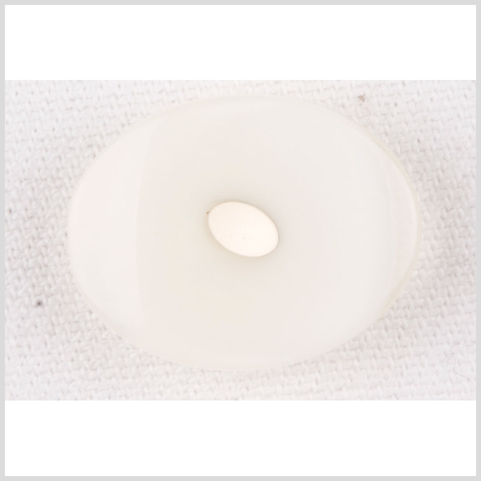 Plastic Shank Back Button - 36L/23mm - White Oval - Joann Fabrics