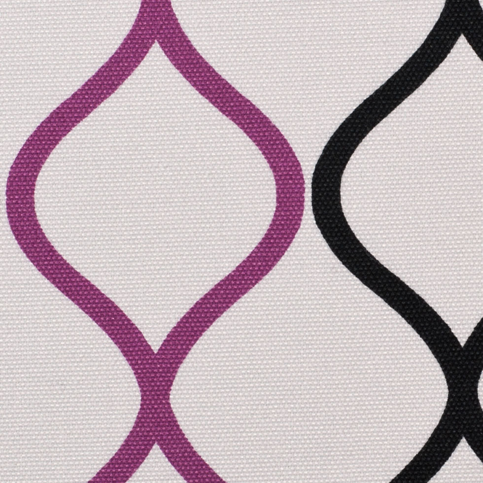 Magenta and Black Geometric Geometric Canvas - Joann Fabrics