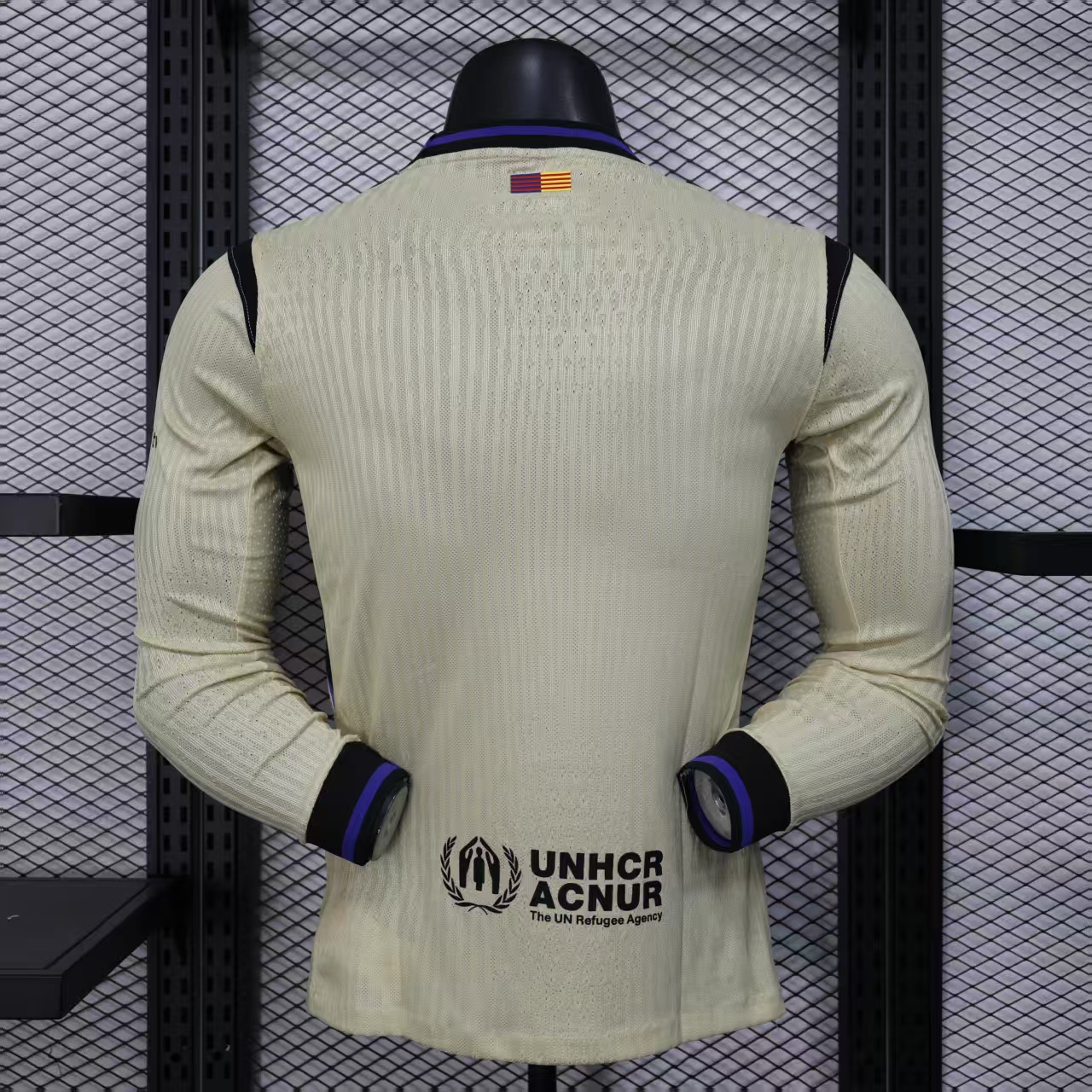 2025/2026 Long Sleeve Player Version Barcelona Away Football Jersey 1:1 Thai quality