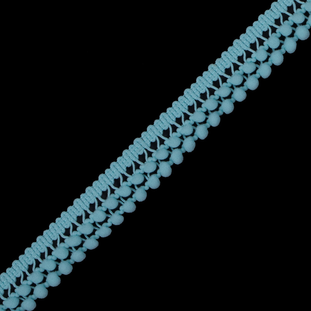 Light Aqua Two Row Mini Pom Pom Trim - Joann Fabrics