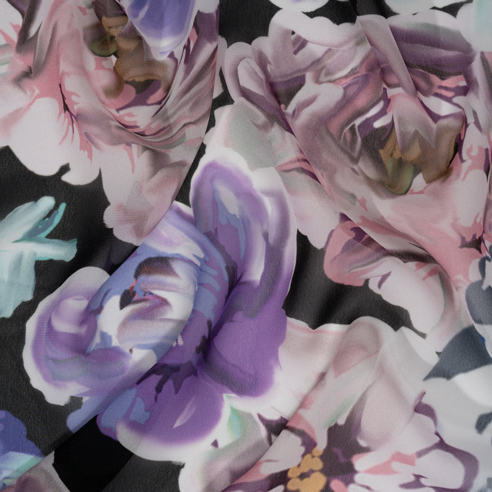 Mood Exclusive Purple Aromatic Affections Viscose Chiffon - Joann Fabrics