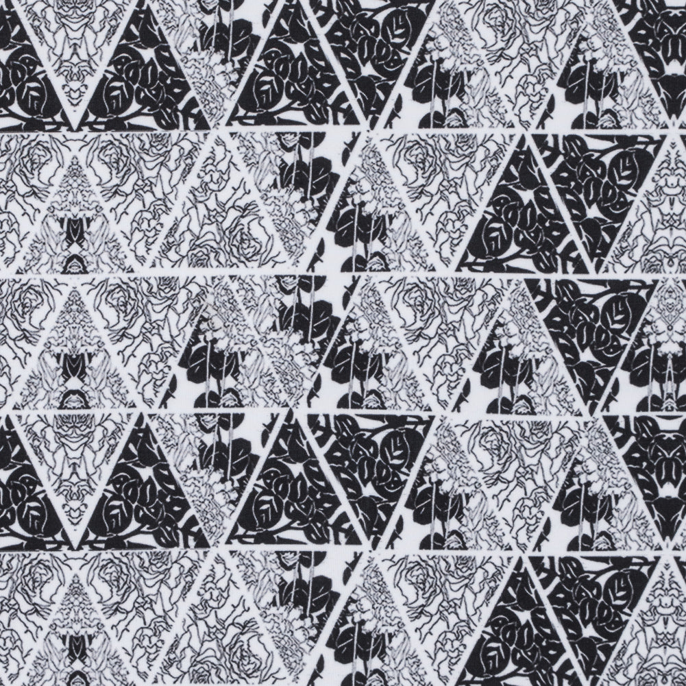 Floral Triangles Digitally Printed on Stretch Neoprene/Scuba Knit - Joann Fabrics