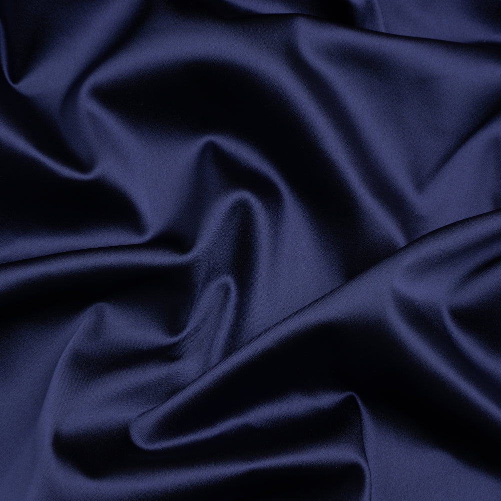 Stretch Satin Made in Italy - Navy with Black Backing - Premium Collection - Joann Fabrics