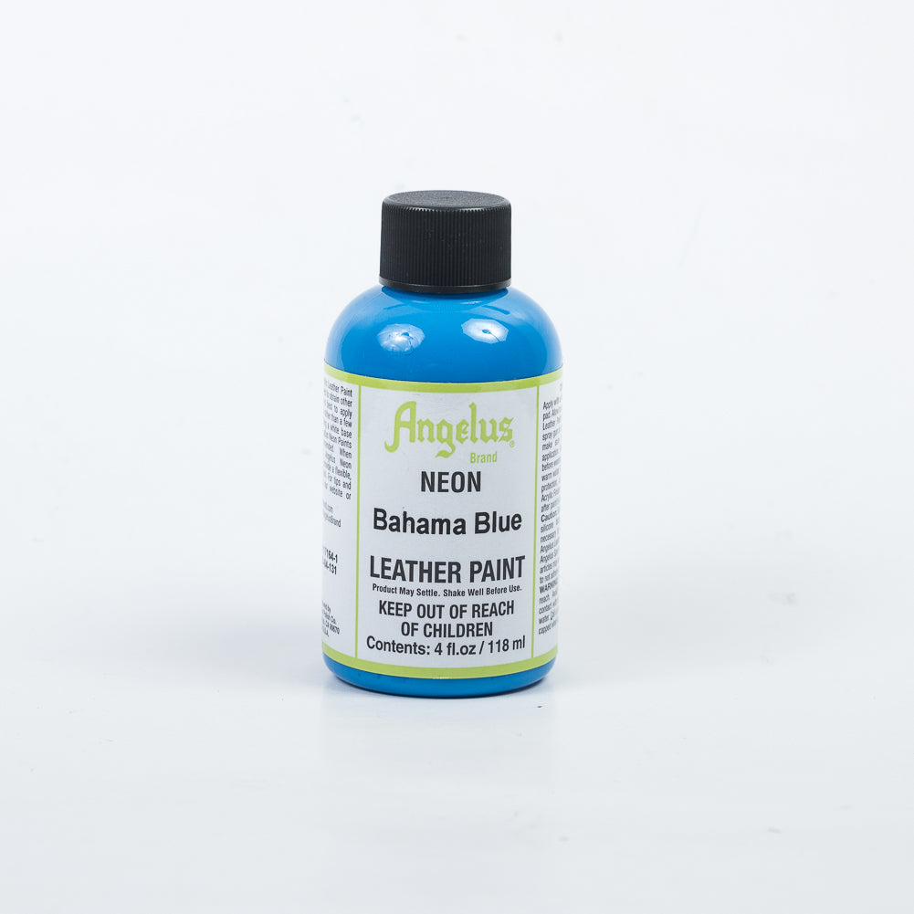 Angelus Leather Paint - Neon Bahama Blue - Metallic Gold - Joann Fabrics