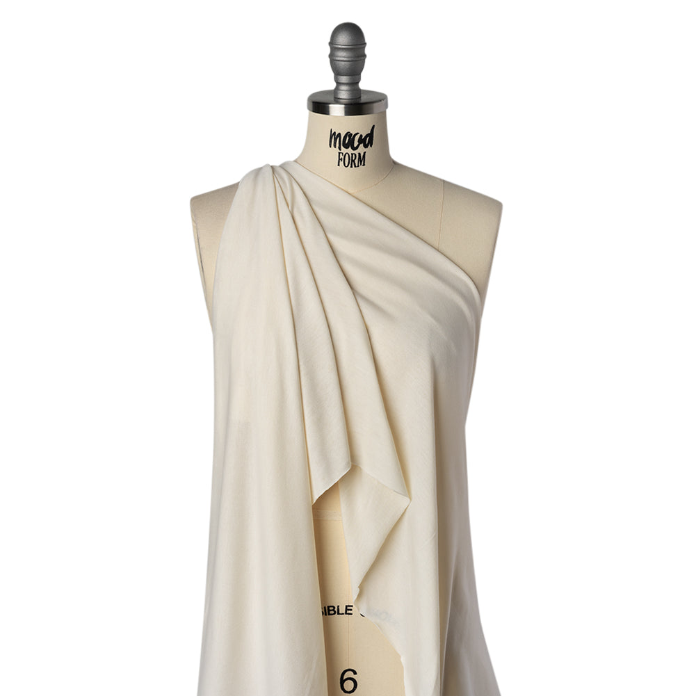 Stretch Polyester Jersey - Ivory - Designer Deadstock - Joann Fabrics