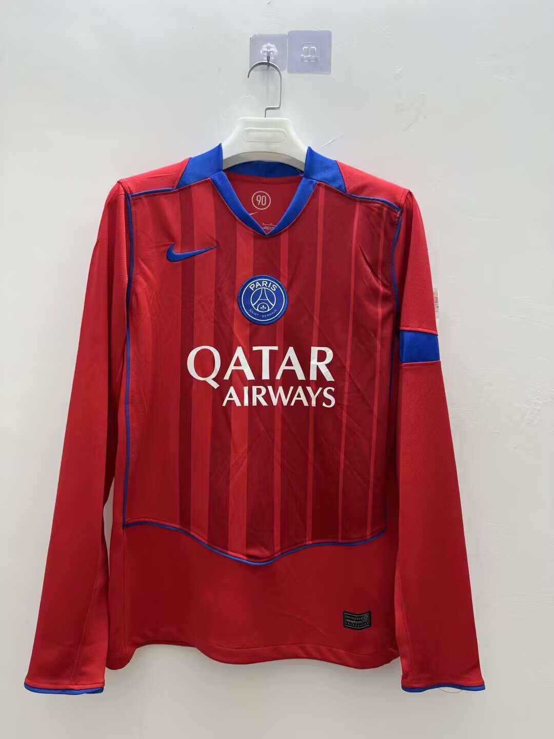 2025/2026 Long Sleeve Psg Paris Saint-Germain Third away Red Football Jersey 1:1 Thai quality