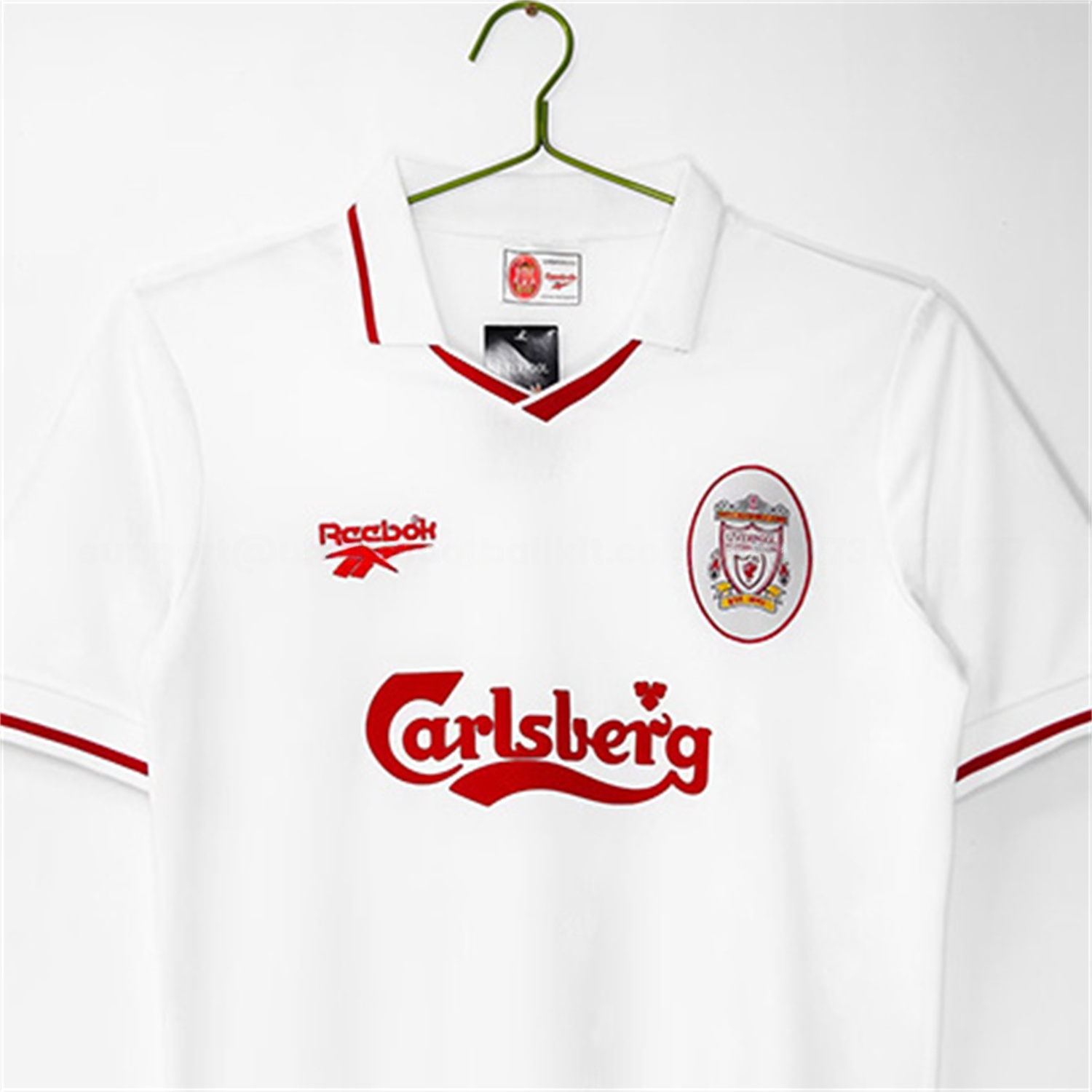 Retro Liver.pool 1996-97 Away White Jersey - UnitedFutballJersey