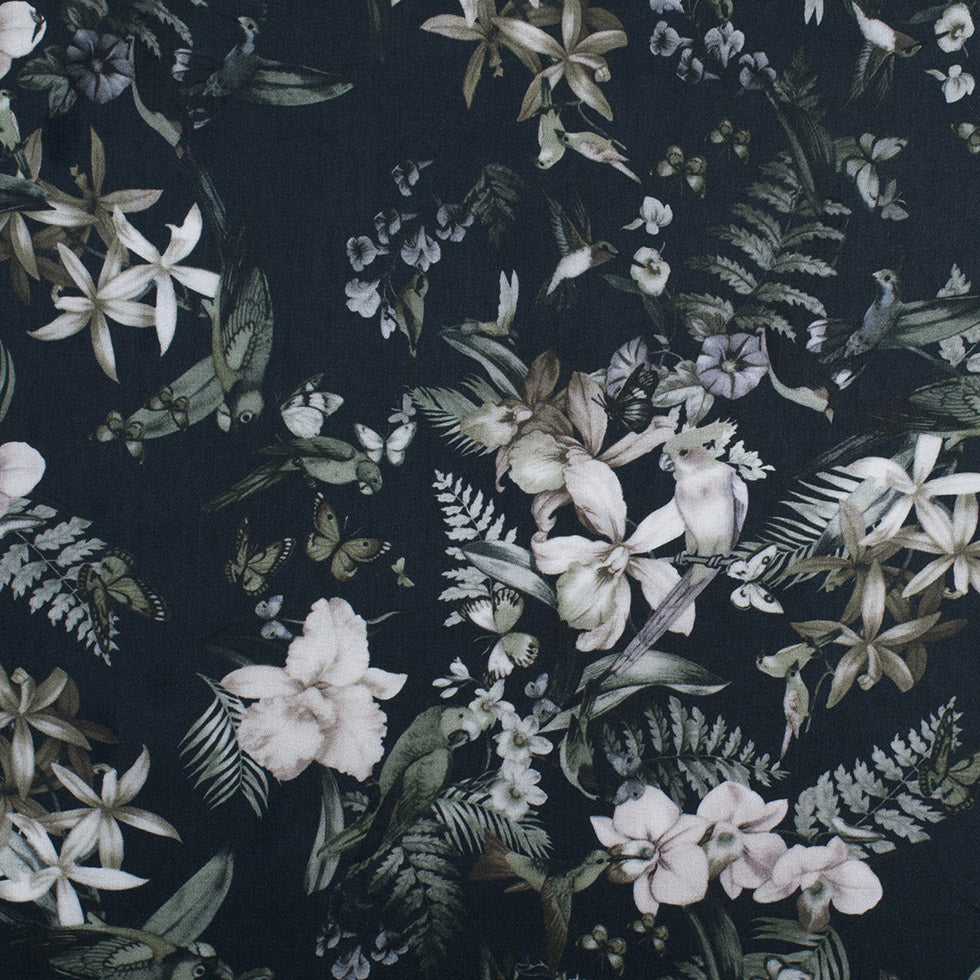 Monochrome Tropical Digitally Printed Mercerized Cotton Woven - Joann Fabrics