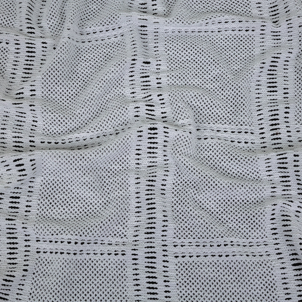 Italian Optic White Squares Stretch Crochet Lace - Joann Fabrics