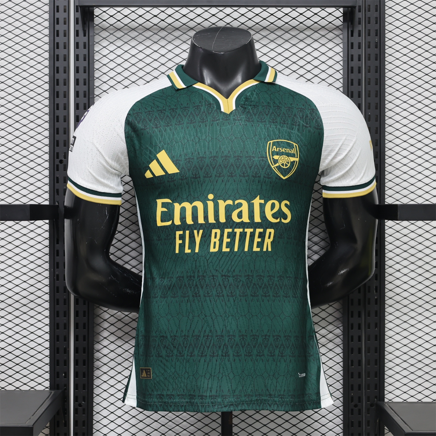 Arsenal 26-27 Champions League Green White Special Jersey - Player Version - UnitedFutballJersey