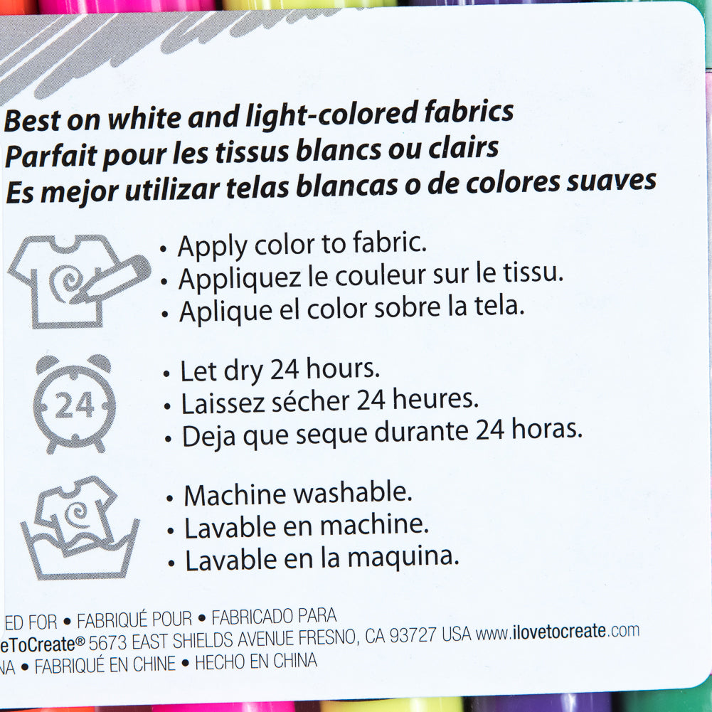 Tulip Dual Tip Neon Color Fabric Markers - 6-Pack - Joann Fabrics