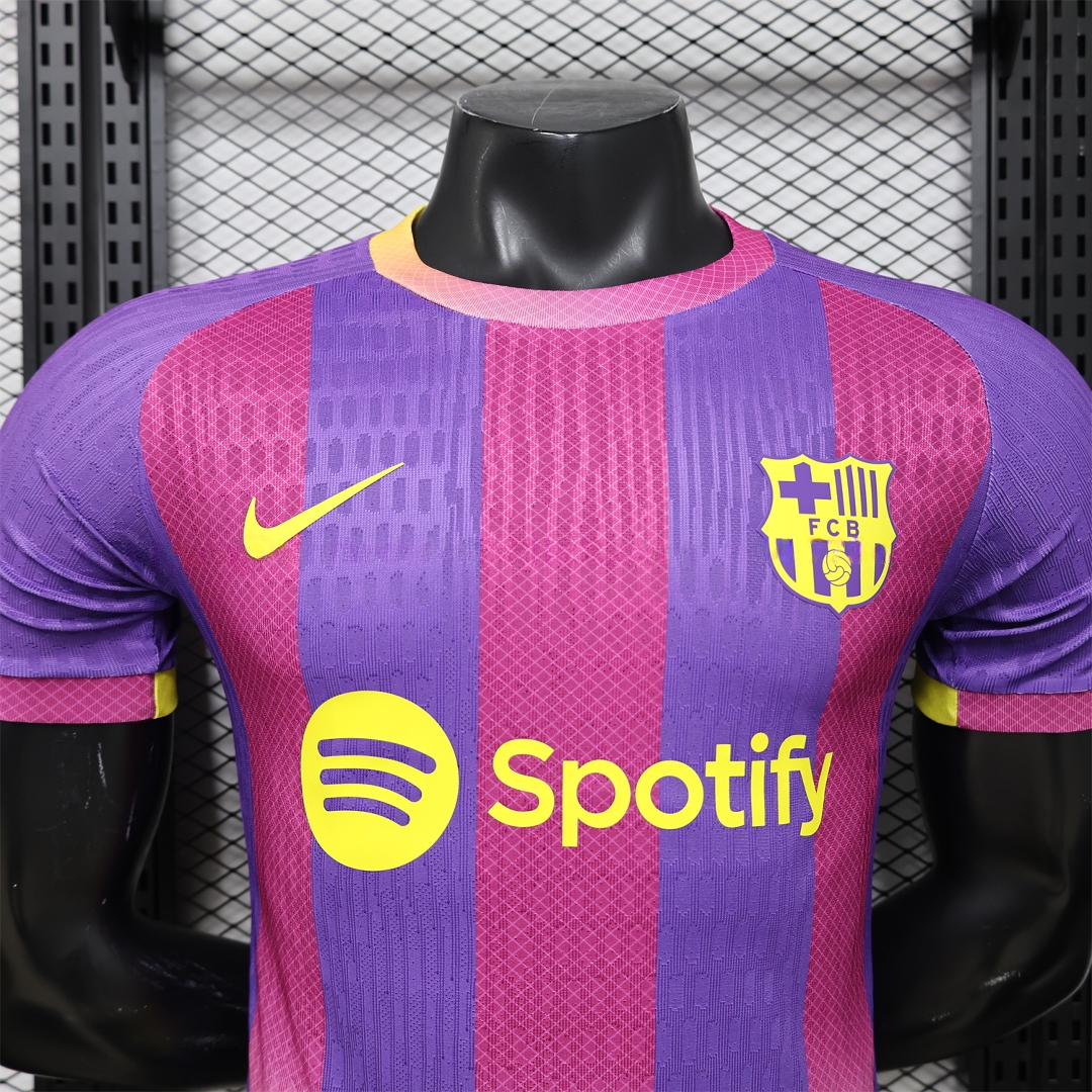 Barcelona 25-26 Purple Pink And Yellow Special Jersey - Player Version - UnitedFutballJersey