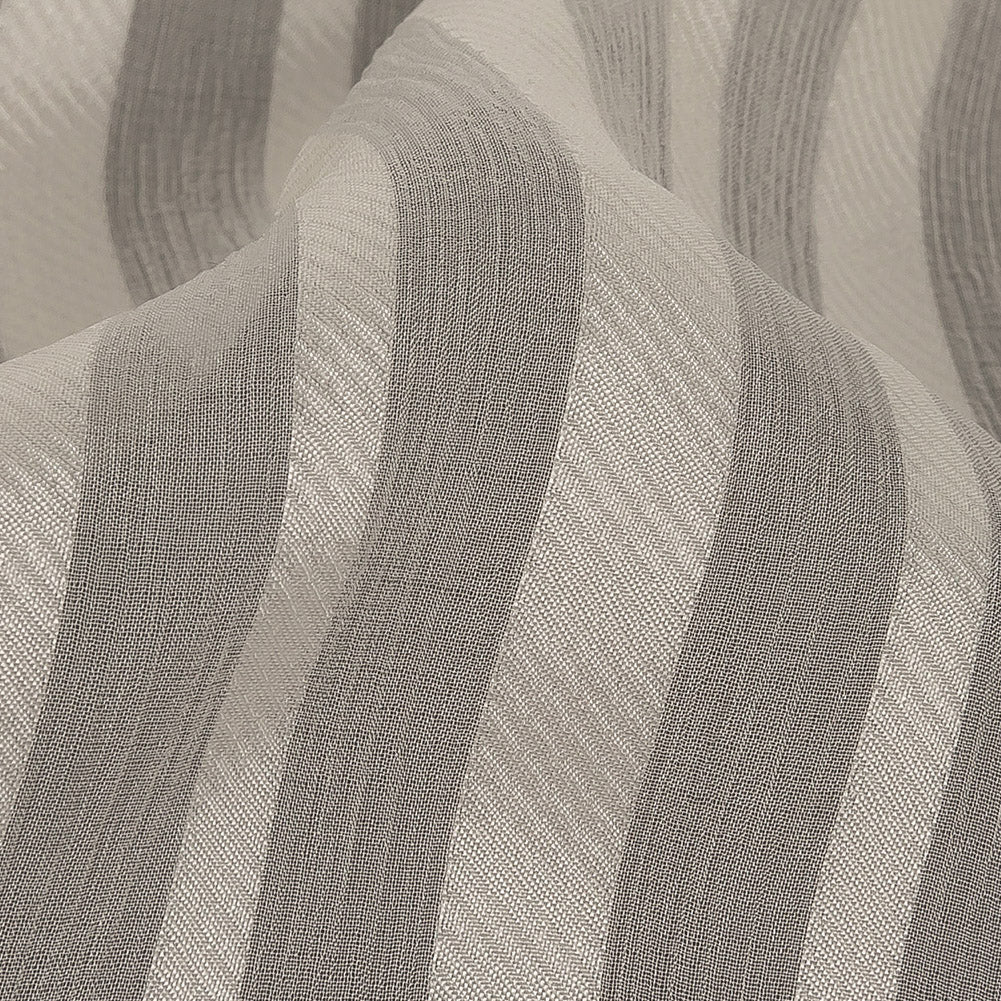 Famous Australian Designer Papyrus Crinkled Silk Chiffon with Twill Stripes - Joann Fabrics
