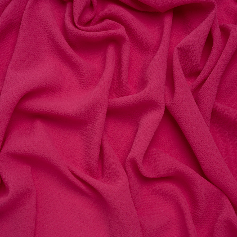 Puckered Stretch Polyester Crepe - Hot Pink - Designer Deadstock - Joann Fabrics