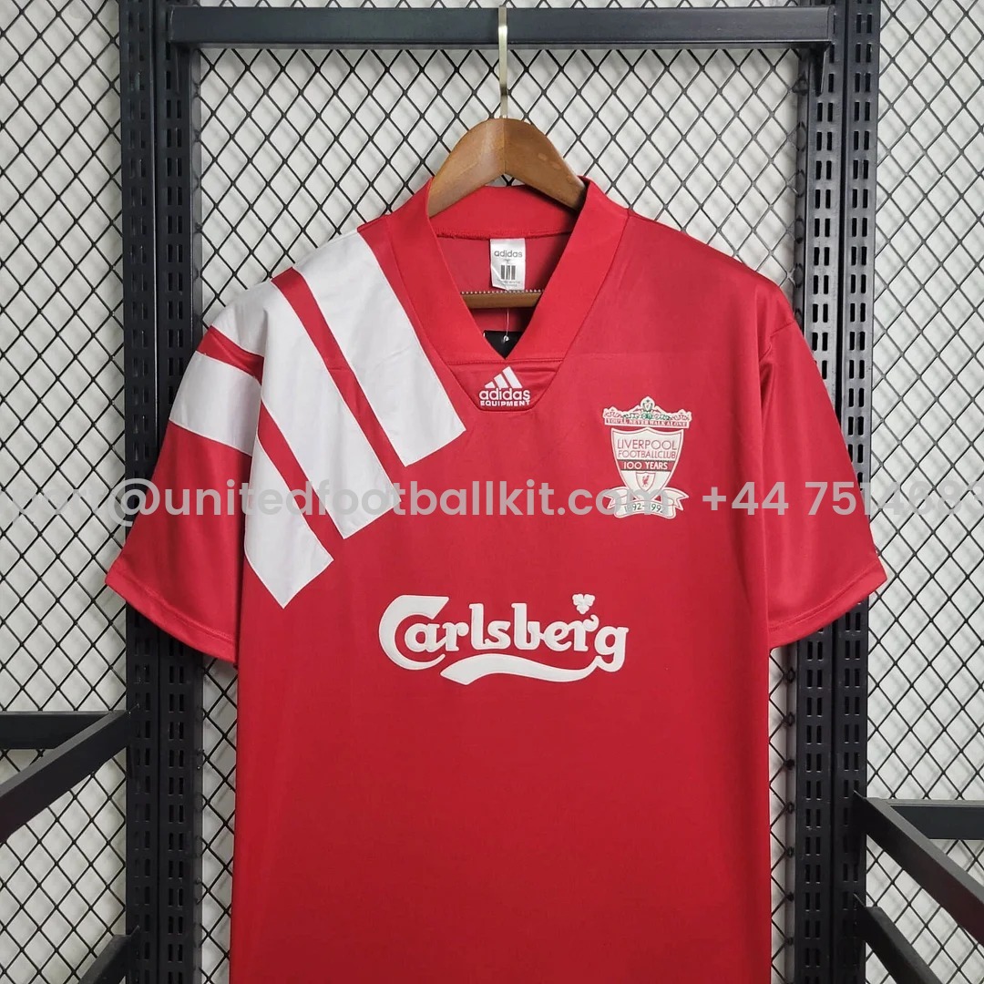Retro Liver.pool 1992-93 100 YEARS Home Stadium Jersey - UnitedFutballJersey