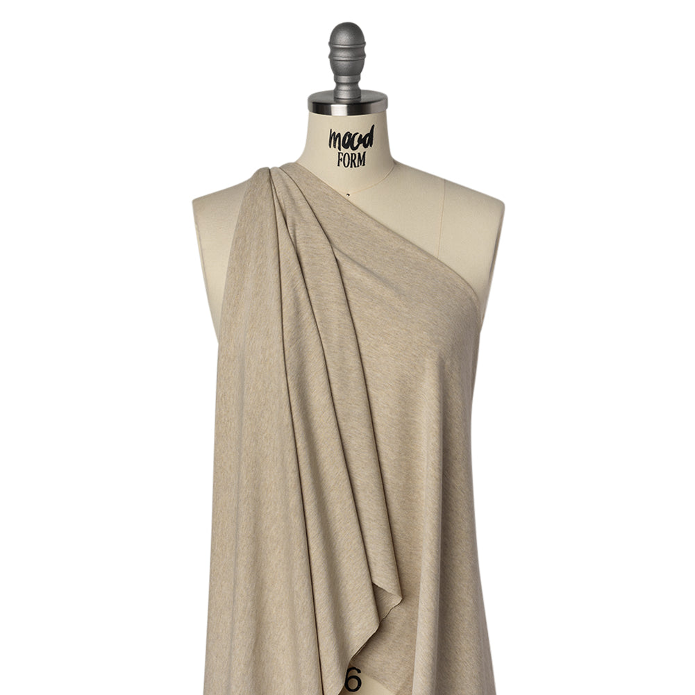 Stretch Rayon Jersey - Oatmeal Heathered - Deadstock - Joann Fabrics