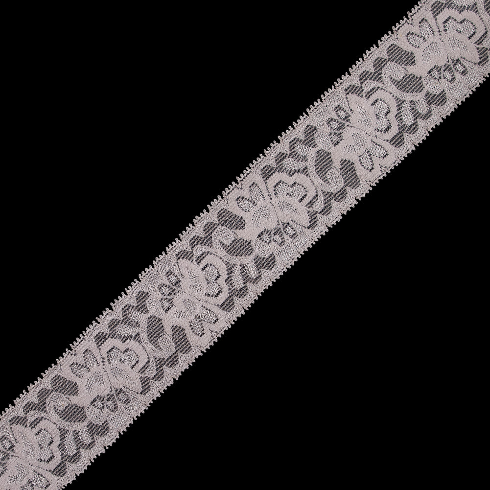Peach Stretch Lace Trim - 2.625