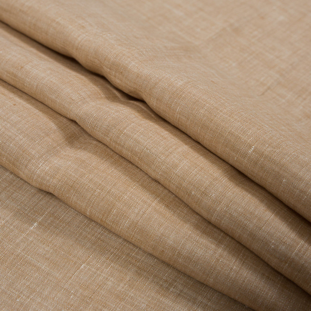 Two-Tone Linen Woven - Fall Leaf and White - Sanremo Collection - Joann Fabrics