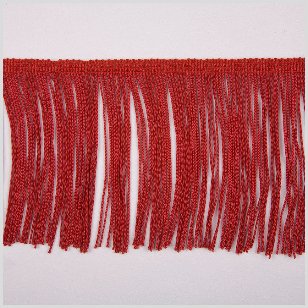 Red Chainette Fringe - 4