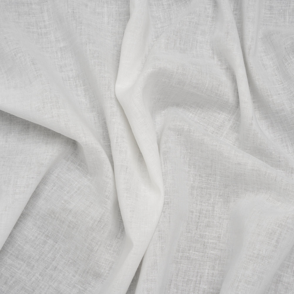 Cotton and Linen Woven - White - Famous Australian Famous Australian Designer Deadstock - Joann Fabrics