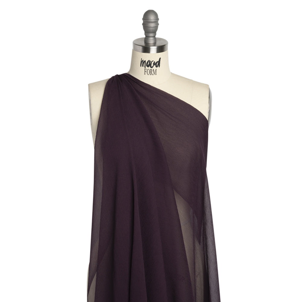Crinkled Silk Chiffon - Eggplant - Premium Collection - Joann Fabrics
