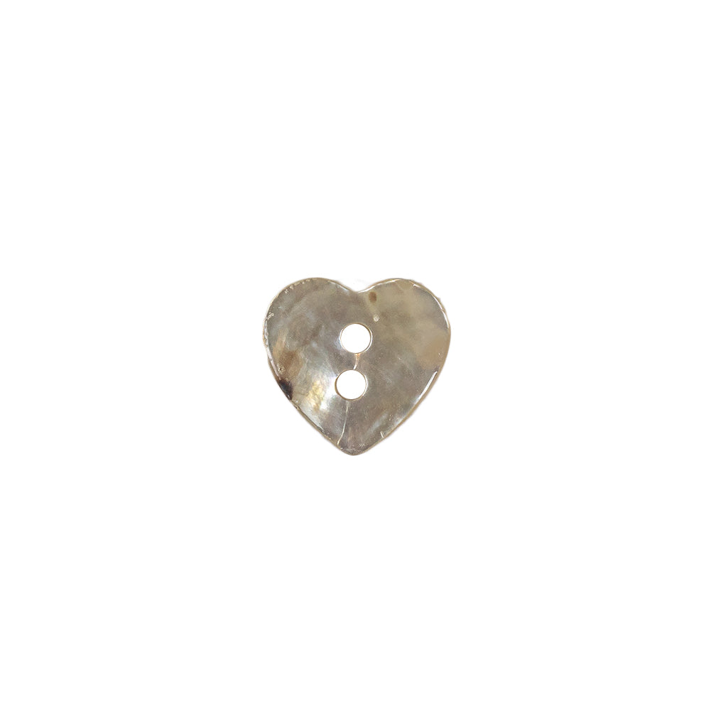Italian Iridescent Heart-Shaped Shell Button - 18L/11.5mm - Joann Fabrics