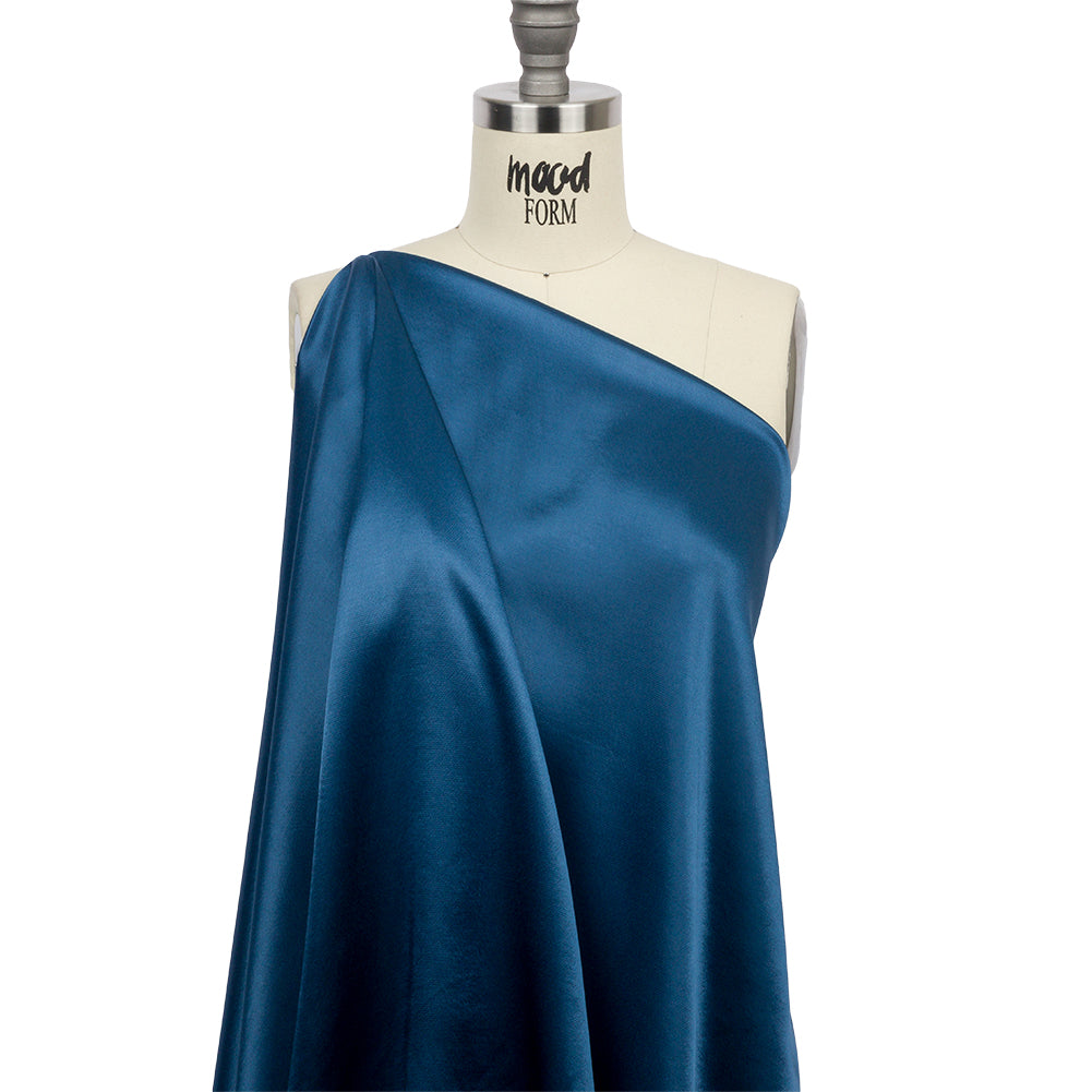 Sustainable Viscose Fluid Satin - Blue - Mood Exclusive Elliana Collection - Joann Fabrics