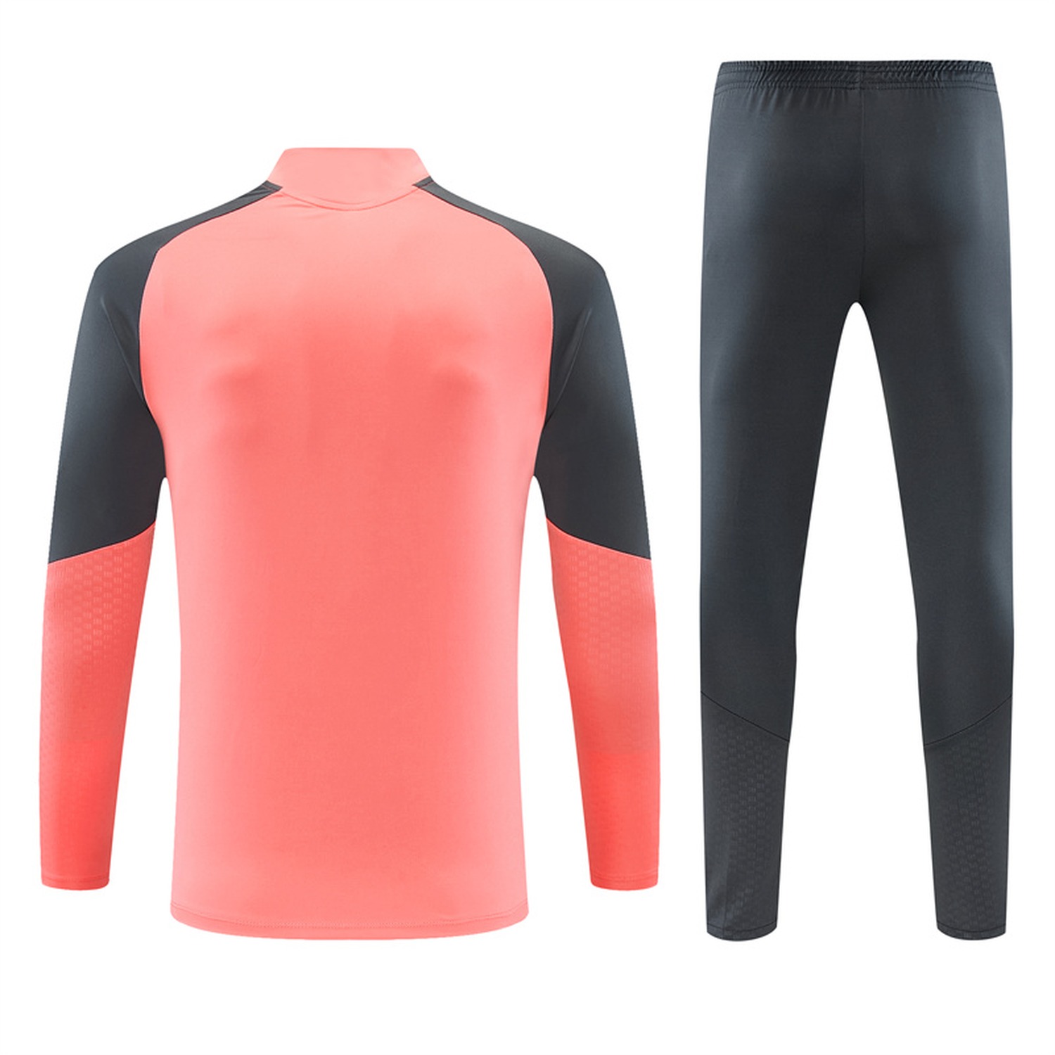 Real Madrid 26-27 Long Sleeve Training Set - Pink Top & Deep Grey Pants - UnitedFutballJersey