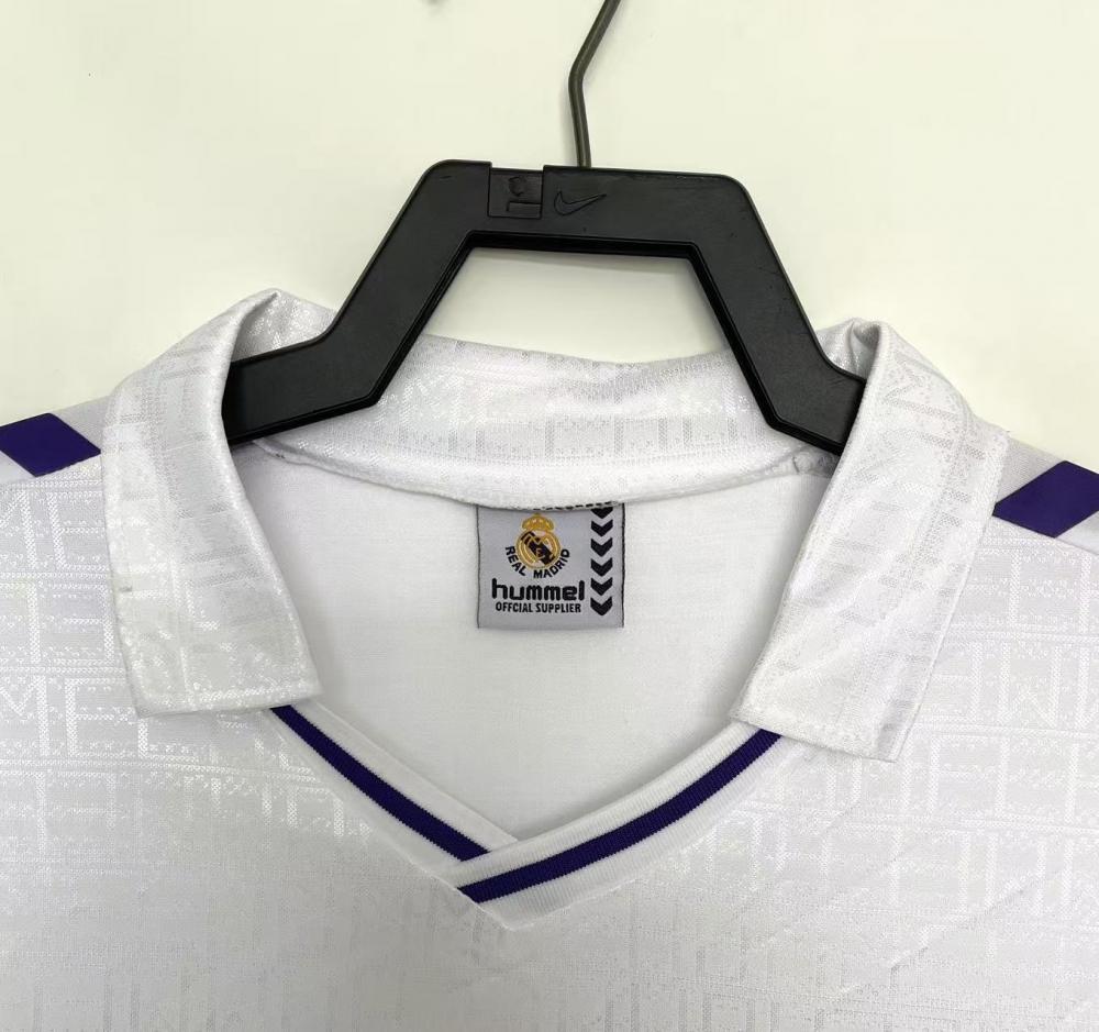 1988-1990 Retro Real Madrid Home Soccer Jersey 1:1 Thai Quality