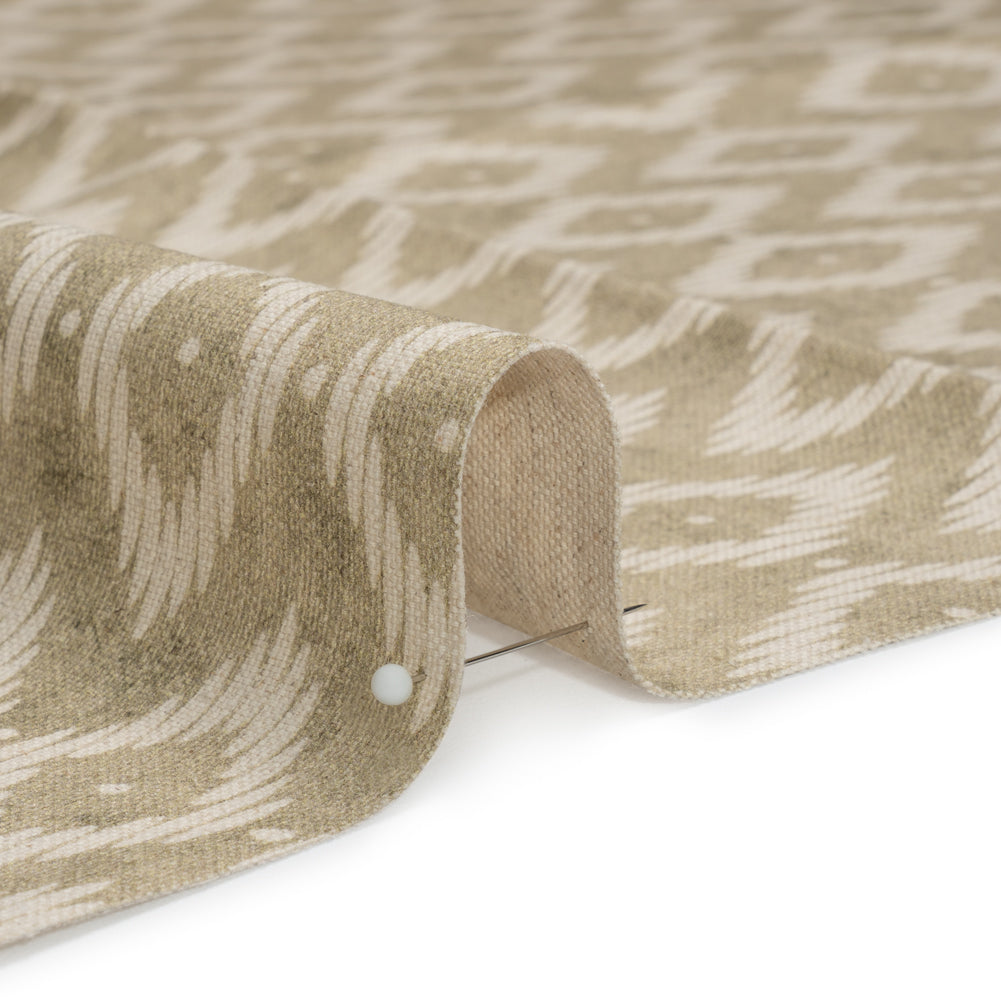Cotton and Linen Canvas Print - Sand Diamonds and Dots - British Imported - Joann Fabrics