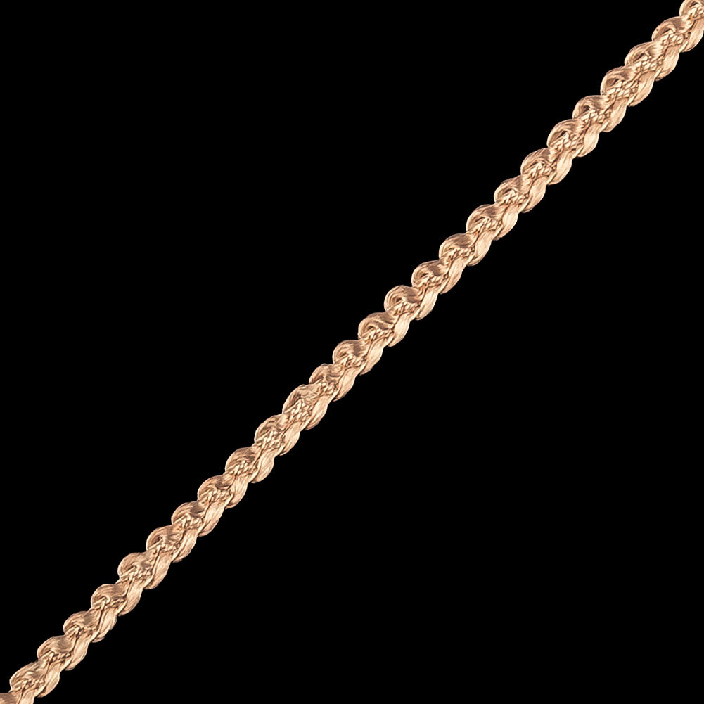 Peach Cotton Blend Braided Trim - 0.1875