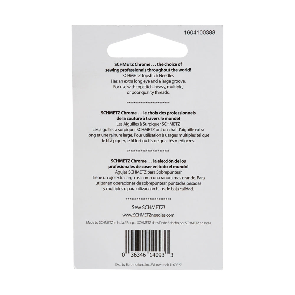 Schmetz Chrome Topstitch Machine Needles - 90/14 - 5 ct - Joann Fabrics
