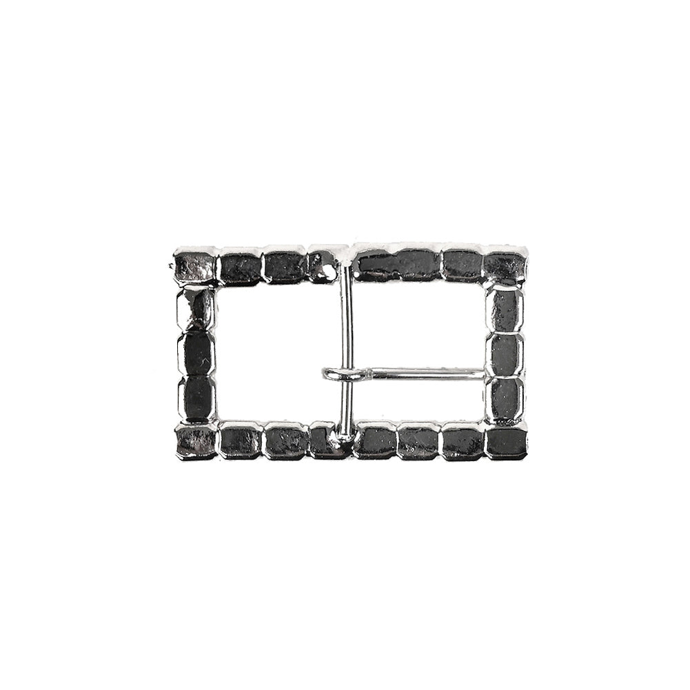 Swarovski Crystal and Silver Rectangular Rhinestone Buckle - 1