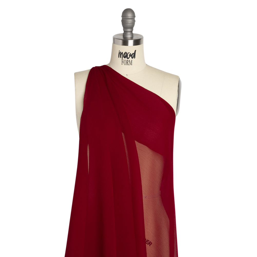 Crinkled Silk Chiffon - Chili Pepper - Premium Collection - Joann Fabrics