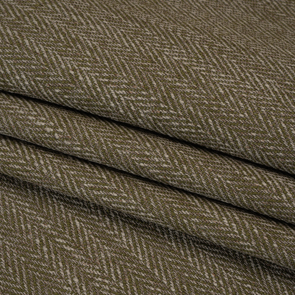 Recycled Polyester Home Decor Twill - Moss Herringbone - British Imported - Joann Fabrics