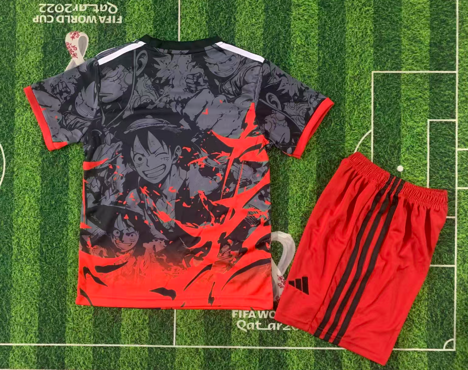 2025/2026 Japan Anime Gray Football Shirt 1:1 Thai Quality Kids Size