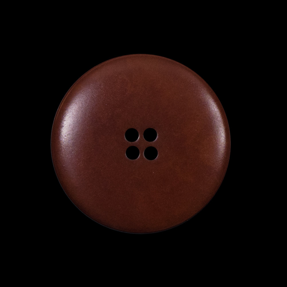 Italian Brown and White Etched Plastic Button - 40L/25.5mm - Joann Fabrics