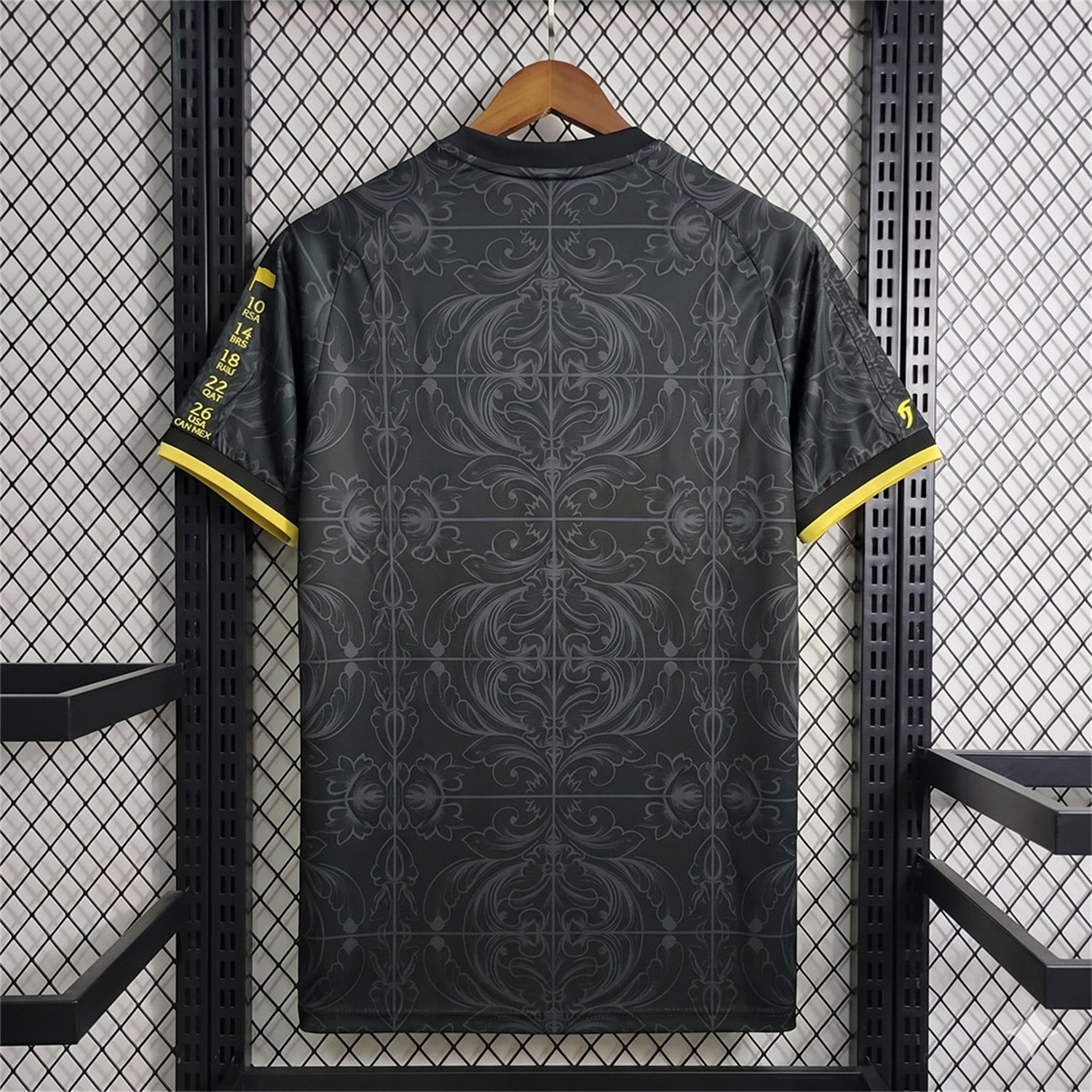 Portugal 2026 Black And Yellow Logo Special Jersey - Fans Version - UnitedFutballJersey