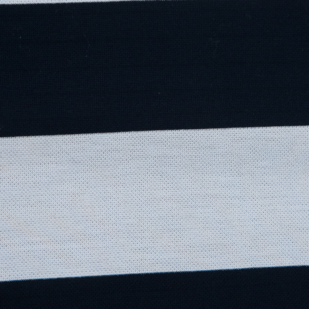 Navy and White Awning Striped Knit Pique - Joann Fabrics