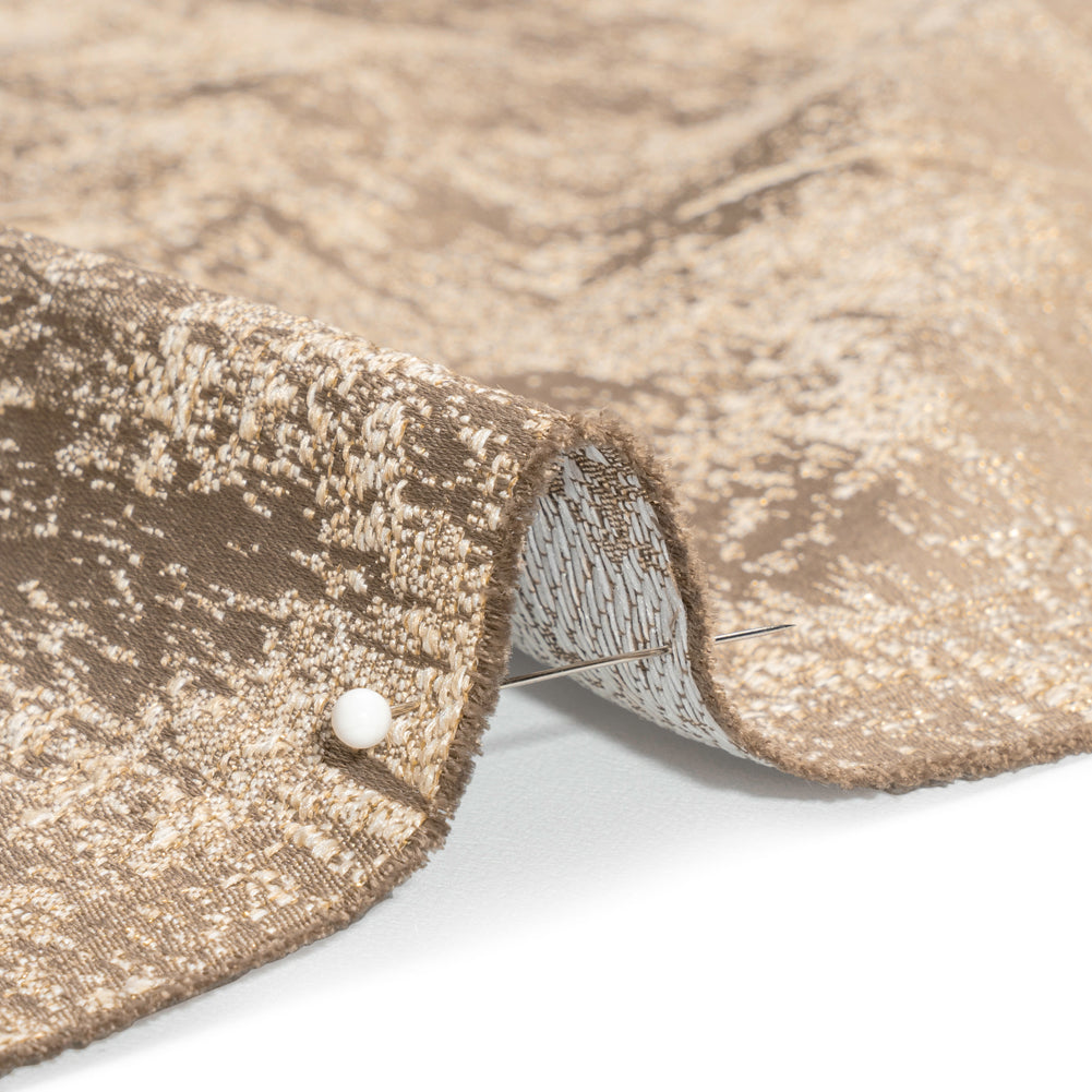 Metallic Drapery Jacquard - Mole Abstract - British Imported - Joann Fabrics