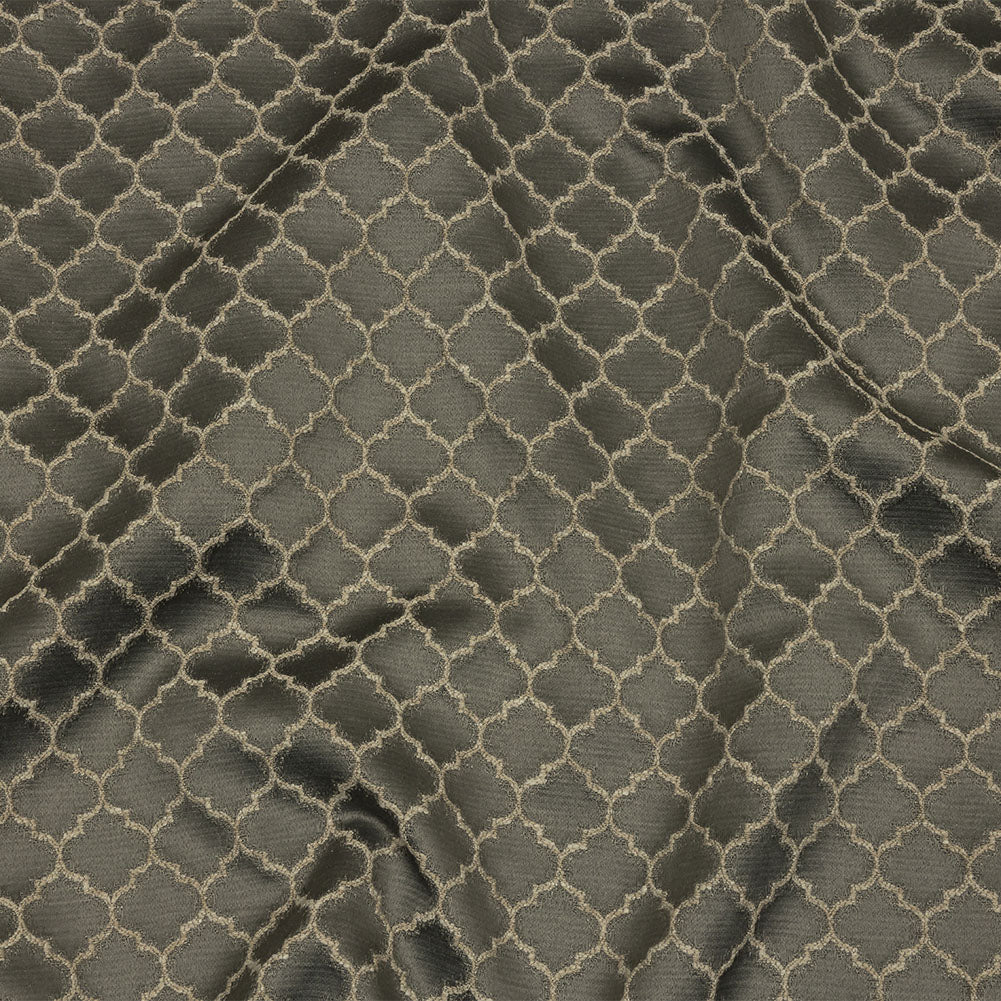 Cotton and Recycled Polyester Drapery Jacquard - Mole Fancy Little Ogees - British Imported - Joann Fabrics