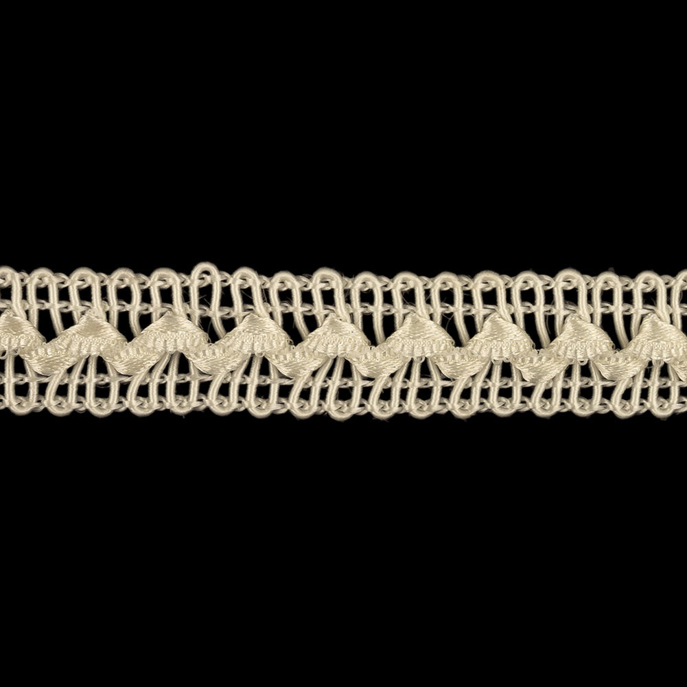 Cloud Dancer Raised Zig Zag Braided Trim - 0.5
