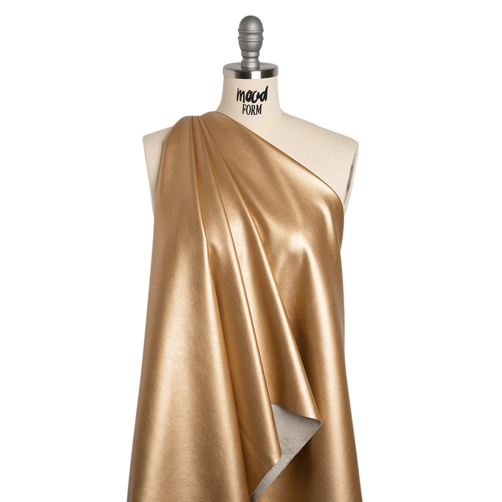 Buttery Faux Leather with Brushed Suede-like Backing - Gold - Veronica Collection - Joann Fabrics