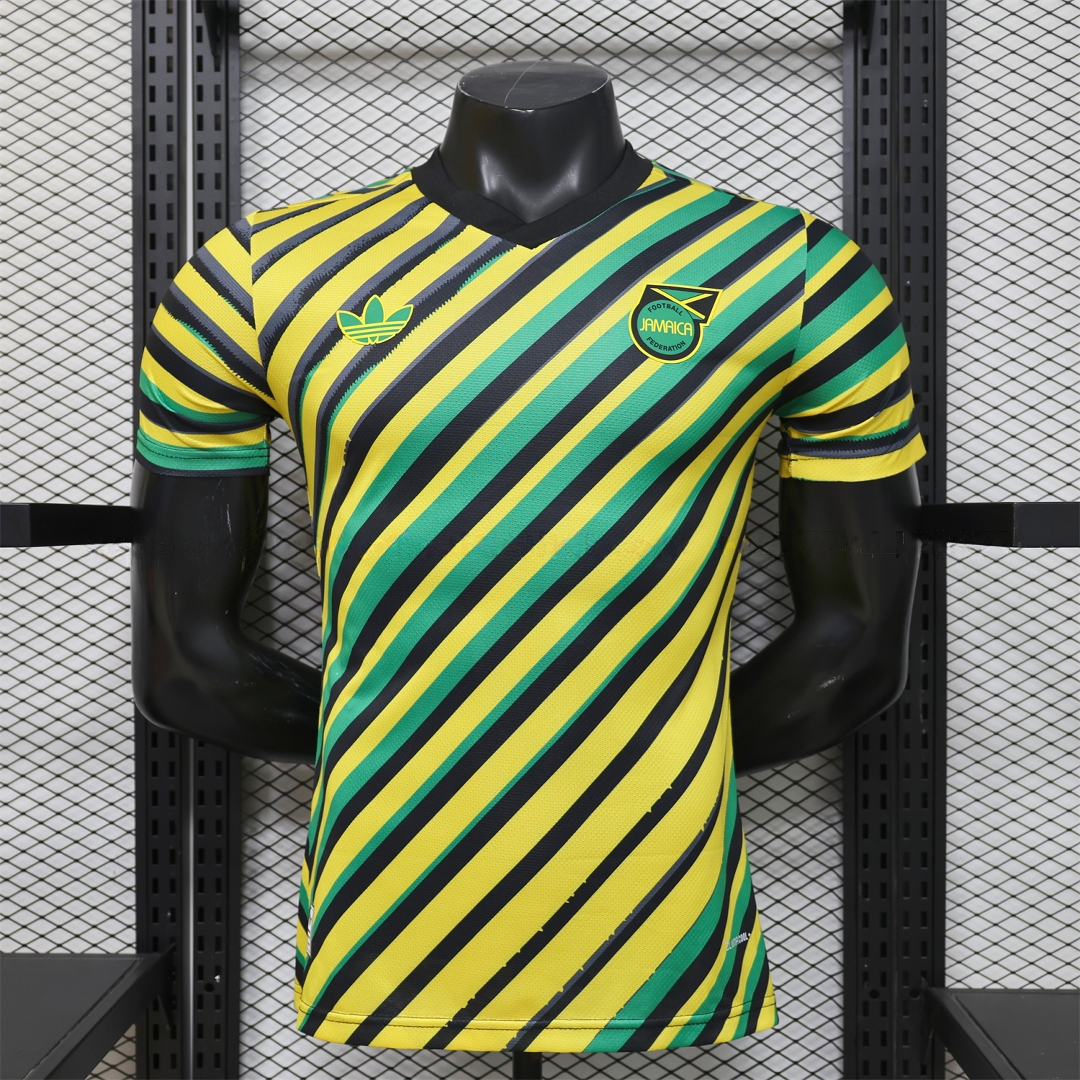 Jamaica 2026 Yellow-Green Twill Jersey - Player Version - UnitedFutballJersey